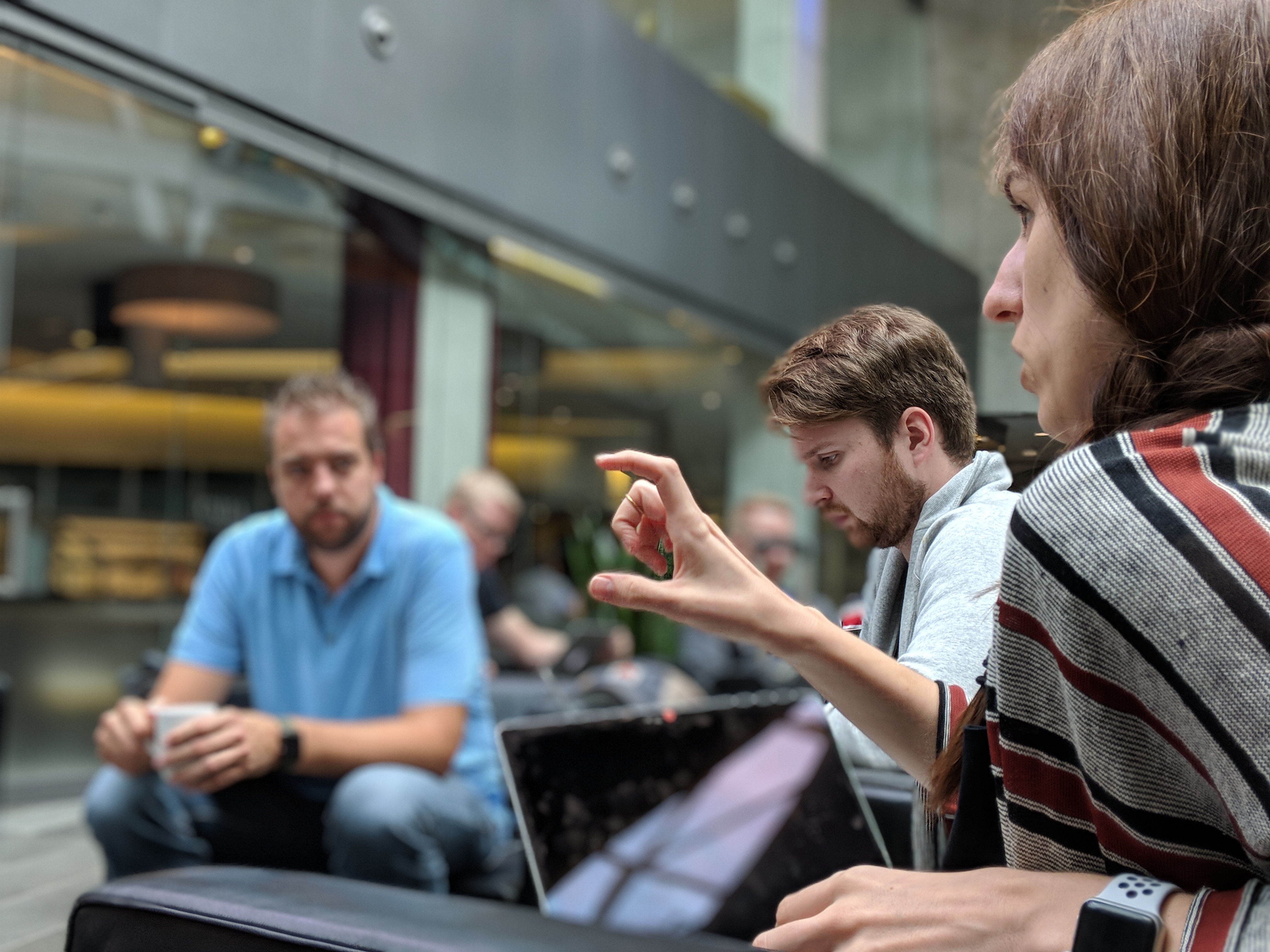 Drupal Europe 2018 conversation photo by Gábor Hojtsy