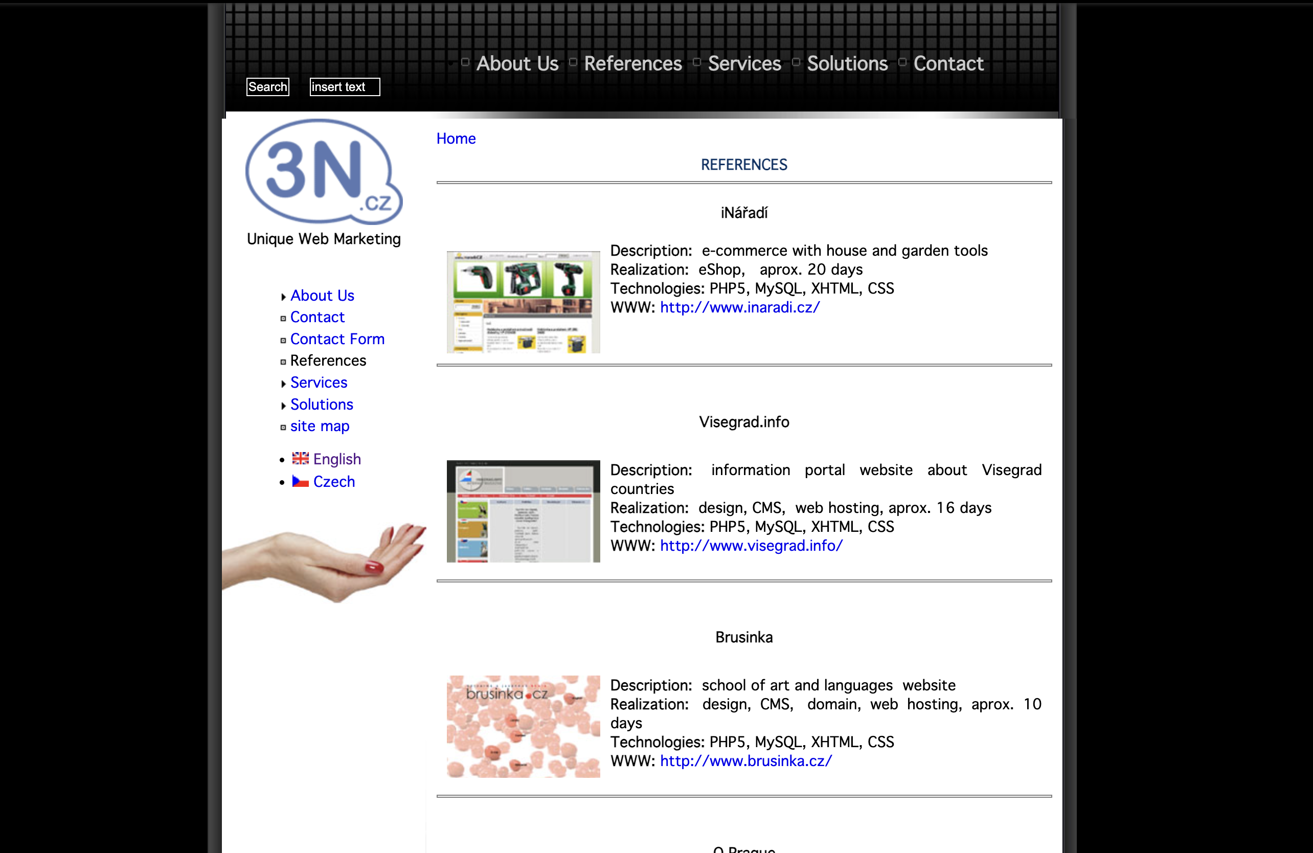 2007 Screenshot of 3N.cz