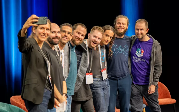 DrupalCon Lille initiative keynote speakers photo by Bram Driesen