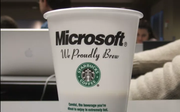 Microsoft Starbucks cup
