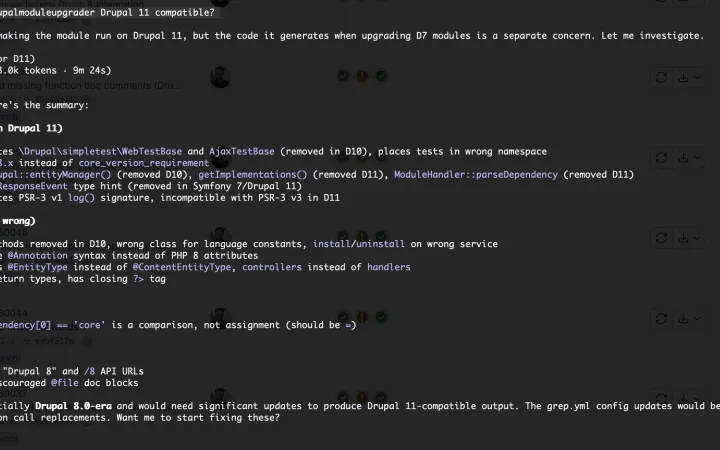 Claude Code plan to update transformations for Drupal 10/11