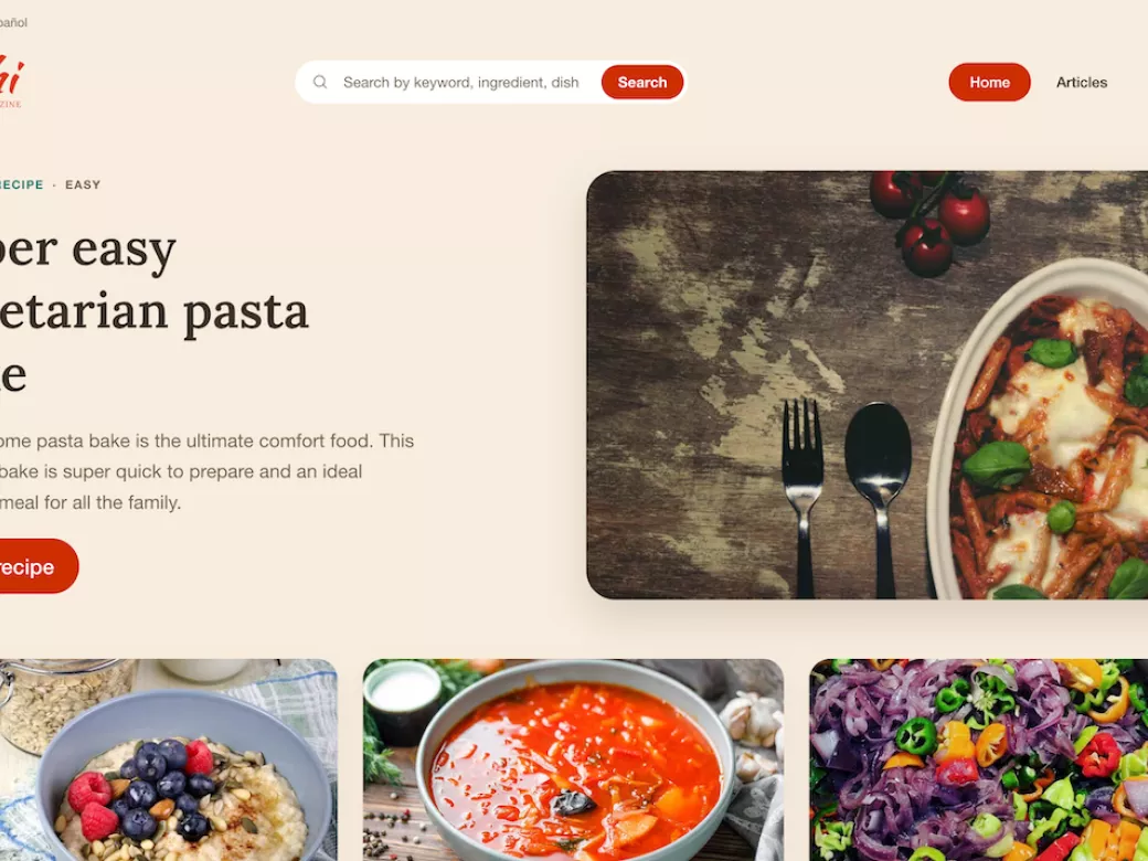 Dashi site template front page