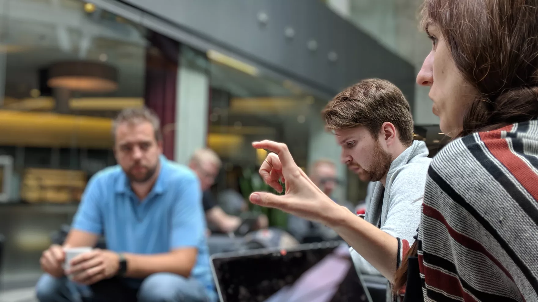 Drupal Europe 2018 conversation photo by Gábor Hojtsy