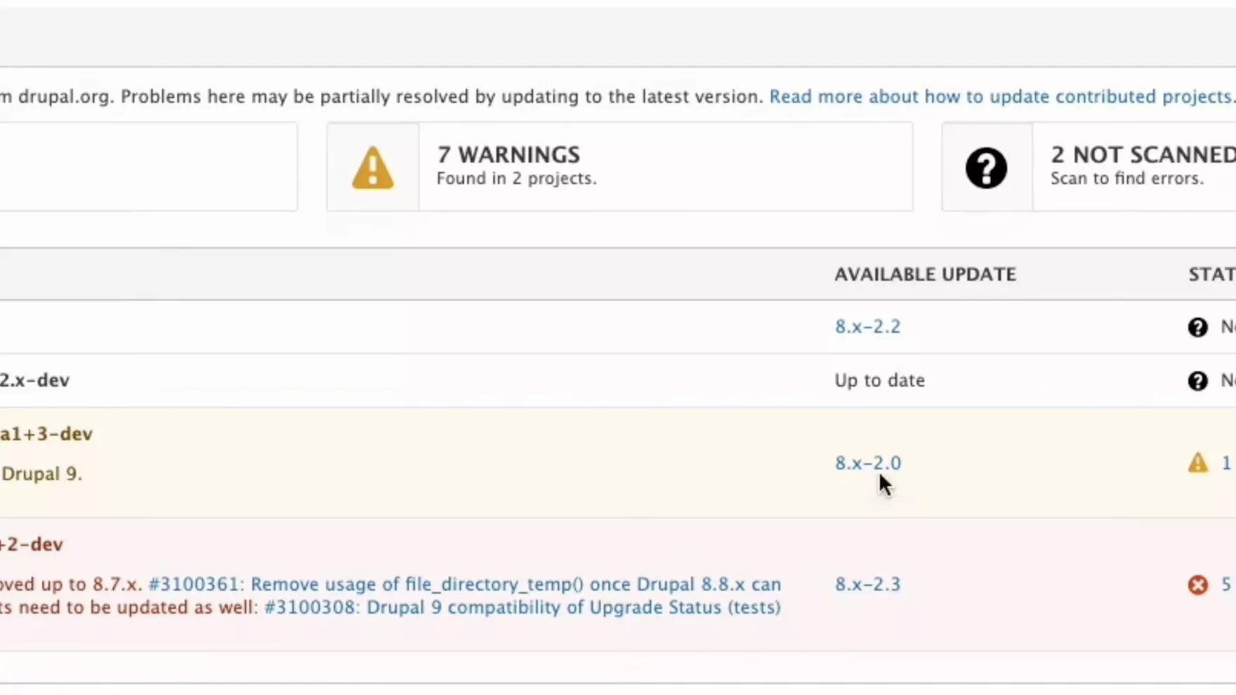 Upgrade Status video screenshot