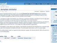 Translation template extractor project page