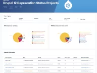 New docs.acquia.com UI for deprecation status with fresh Drupal 12 readiness data