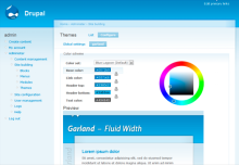 Drupal Garland theme screenshot