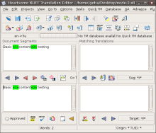 Translation unit editing in Heartsome XLIFF Translation Editor