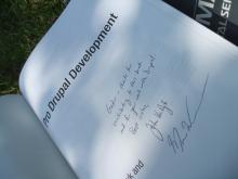 My signed copy of Pro Drupal Development
