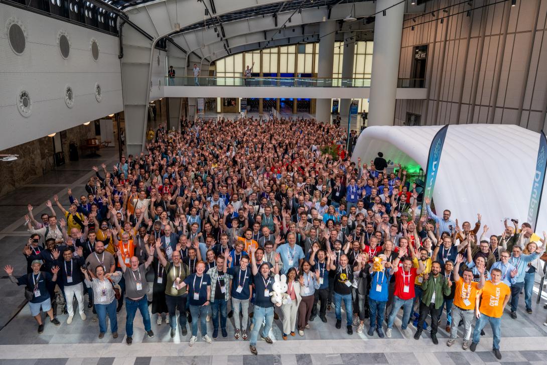 DrupalCon Rotterdam group photo by Bram Driesen